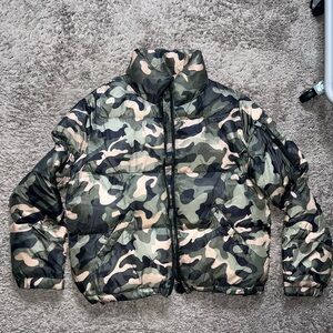 Camouflage Puffer Jacket